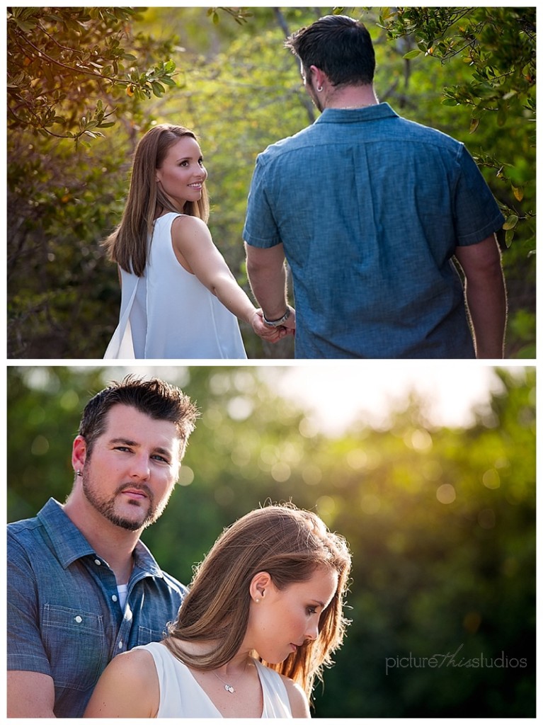 e-session couple romantic warm light