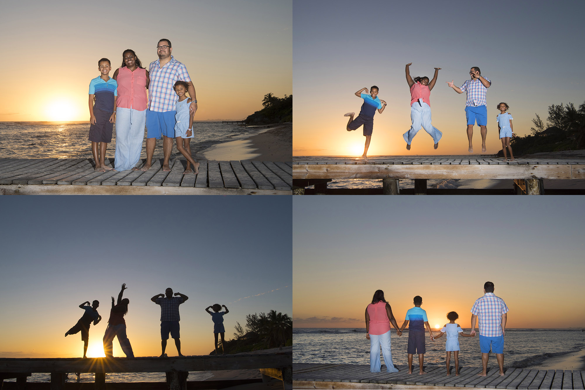 Family Beach Portraits in Grand Cayman with photographer Heather Holt Photography from Picture This Studios. 