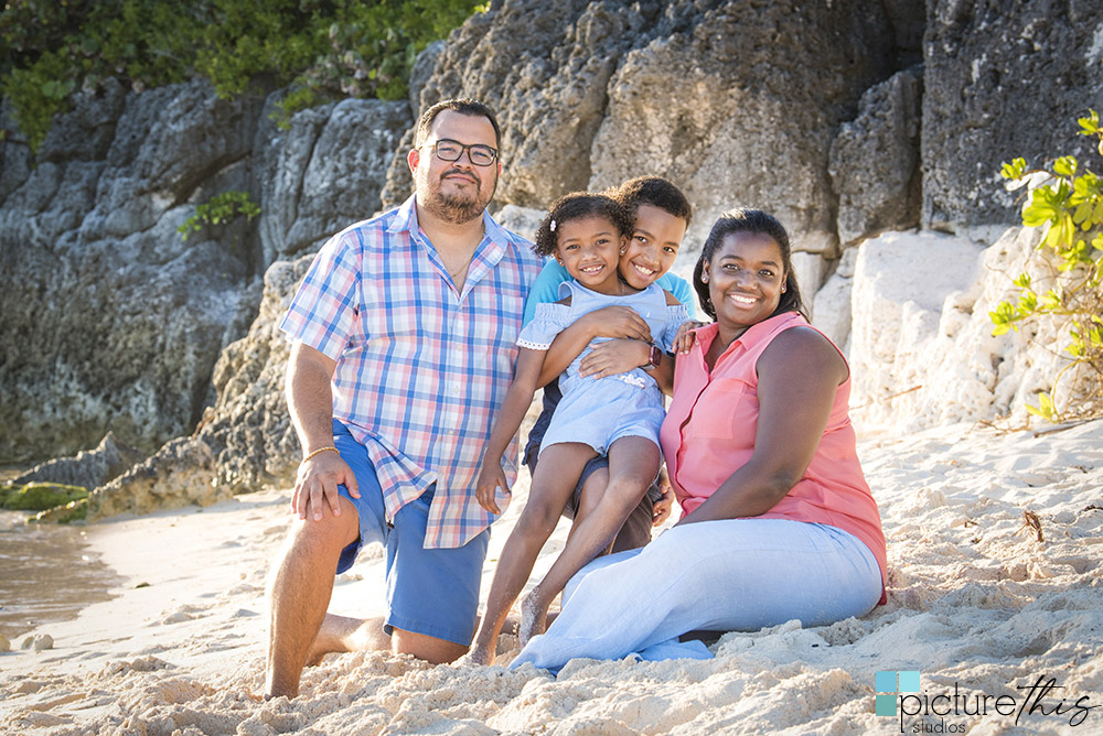 Family Beach Portraits in Grand Cayman with photographer Heather Holt Photography from Picture This Studios. 
