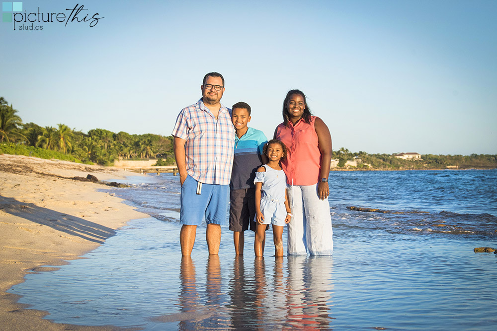 Family Beach Portraits in Grand Cayman with photographer Heather Holt Photography from Picture This Studios. 