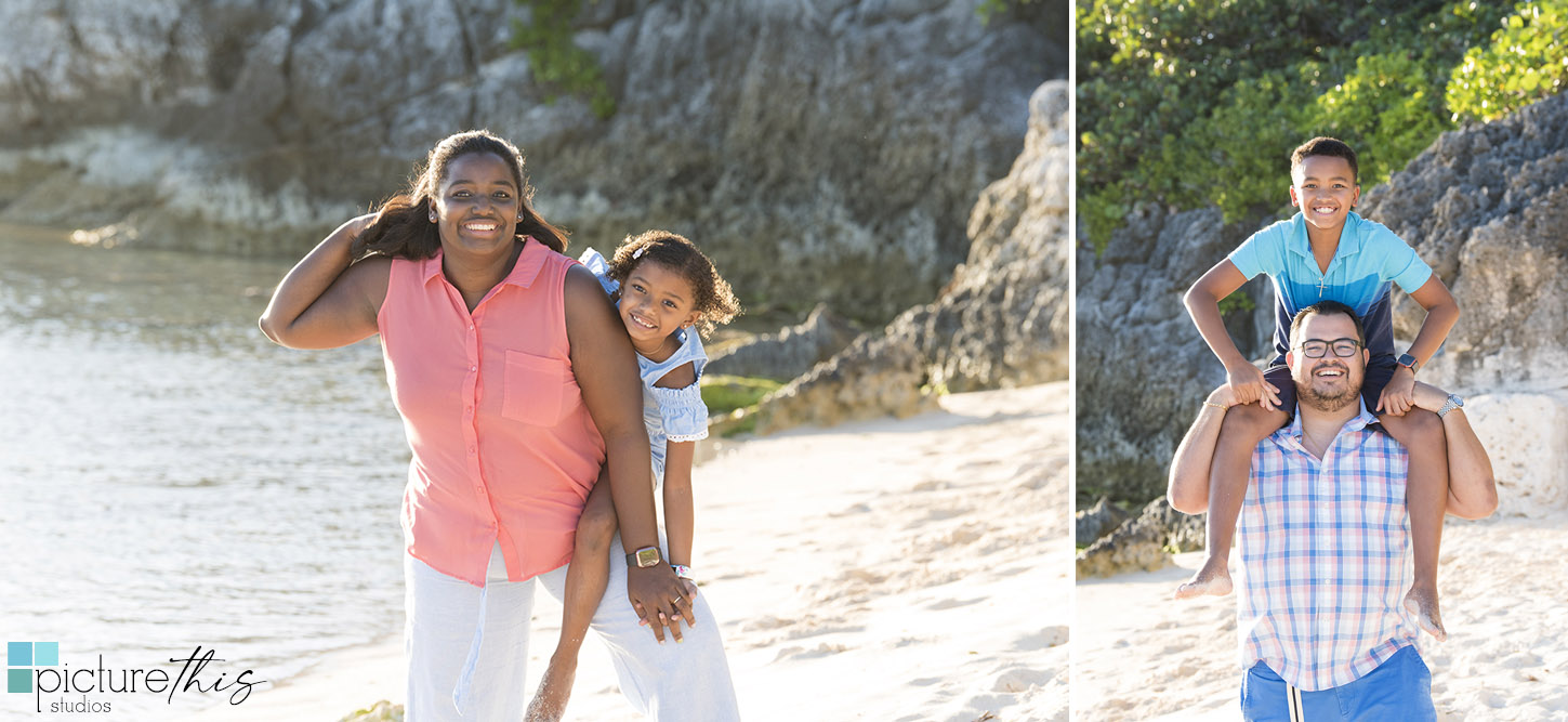 Family Beach Portraits in Grand Cayman with photographer Heather Holt Photography from Picture This Studios. 