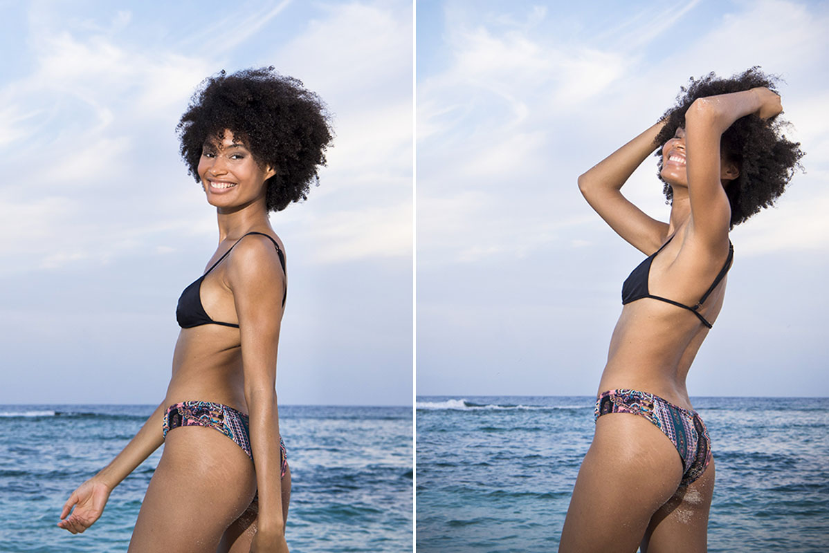 Caymanian Model Alyssa and Cayman Islands Portrait Photographer Heather Holt have a beautiful shoot at Spotts Beach on Grand Cayman.