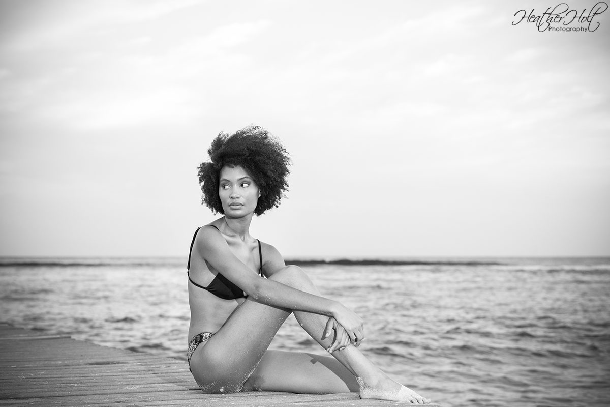 Caymanian Model Alyssa and Cayman Islands Portrait Photographer Heather Holt have a beautiful shoot at Spotts Beach on Grand Cayman.