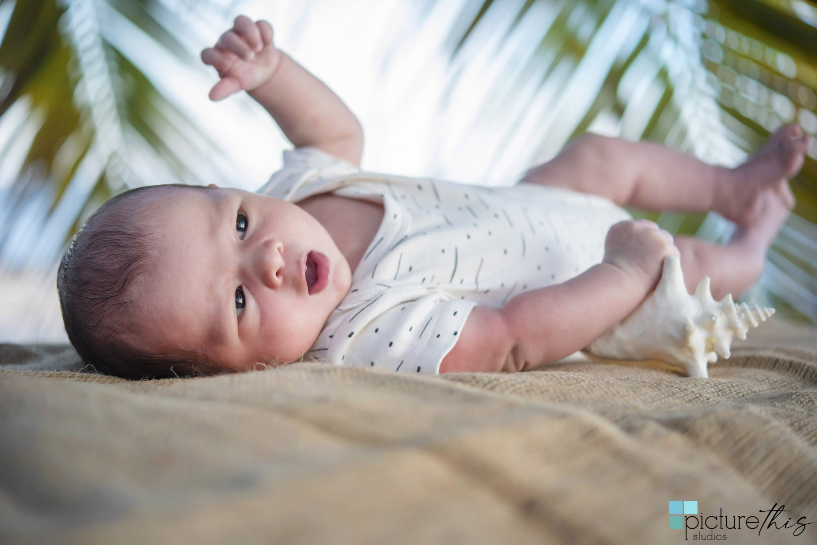 Baby Nolan’s first trip to the beach to do his newborn photos done. He was a perfect baby and Heather Holt Photography with Picture This Studios had a beautiful sunset at Spotts Beach on Grand Cayman.