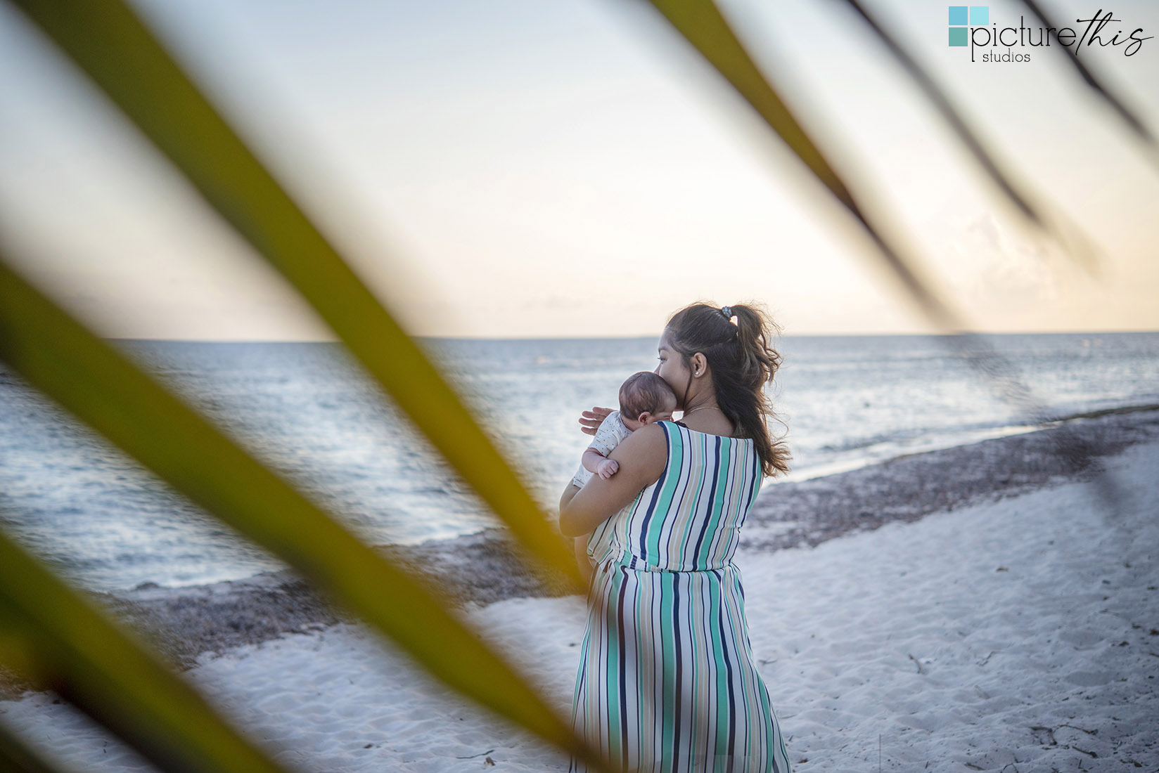 Baby Nolan’s first trip to the beach to do his newborn photos done. He was a perfect baby and Heather Holt Photography with Picture This Studios had a beautiful sunset at Spotts Beach on Grand Cayman.