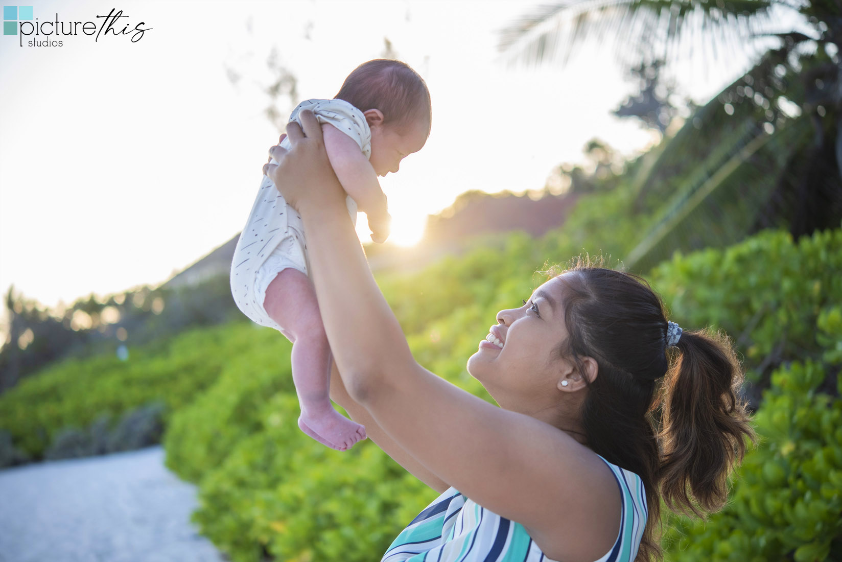 Baby Nolan’s first trip to the beach to do his newborn photos done. He was a perfect baby and Heather Holt Photography with Picture This Studios had a beautiful sunset at Spotts Beach on Grand Cayman.