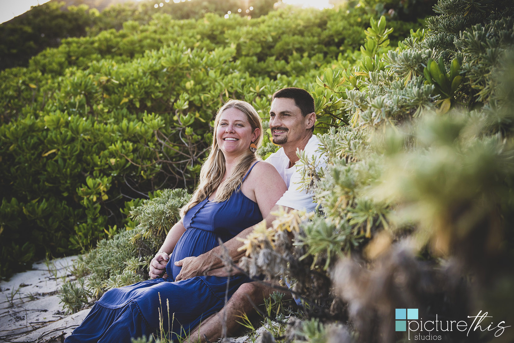 This beautiful couple did their pregnancy portraits in the paradise of Grand Cayman, Cayman Islands with Heather Holt Photography with Picture This Studios.